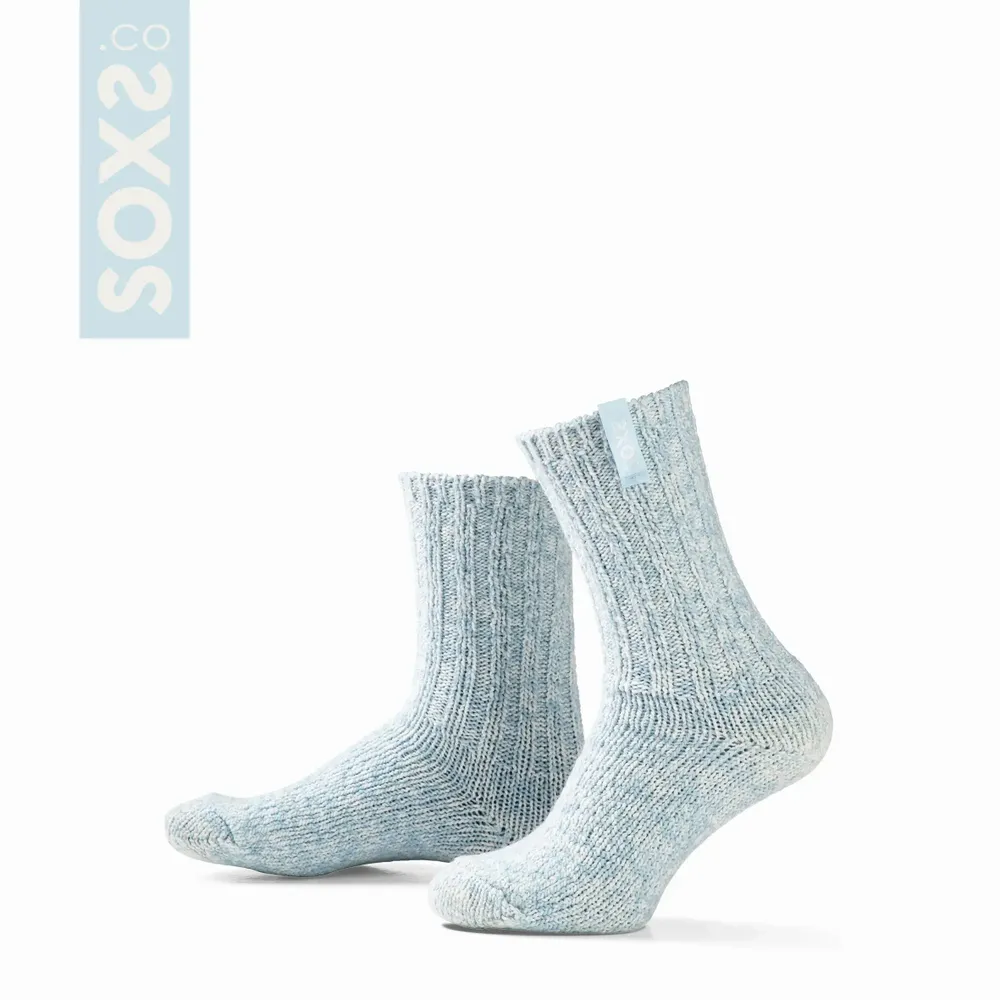 Socks - Socks - Originals, medium, light blue wool, dream blue, 37-41 - SOXS.CO