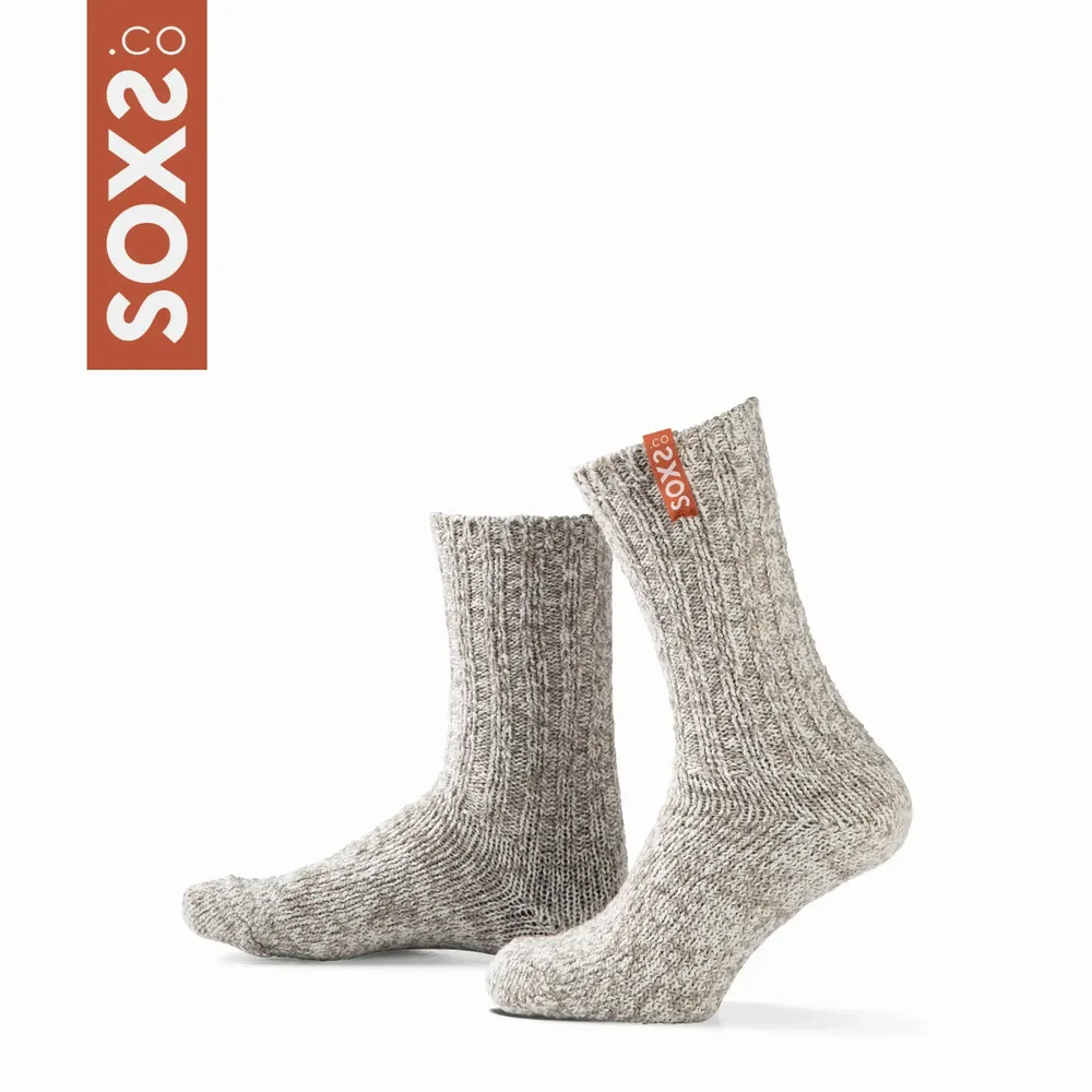 Chaussettes - Chaussettes - Originals, enfants, moyen, laine beige, cookie, 30-34 - SOXS.CO