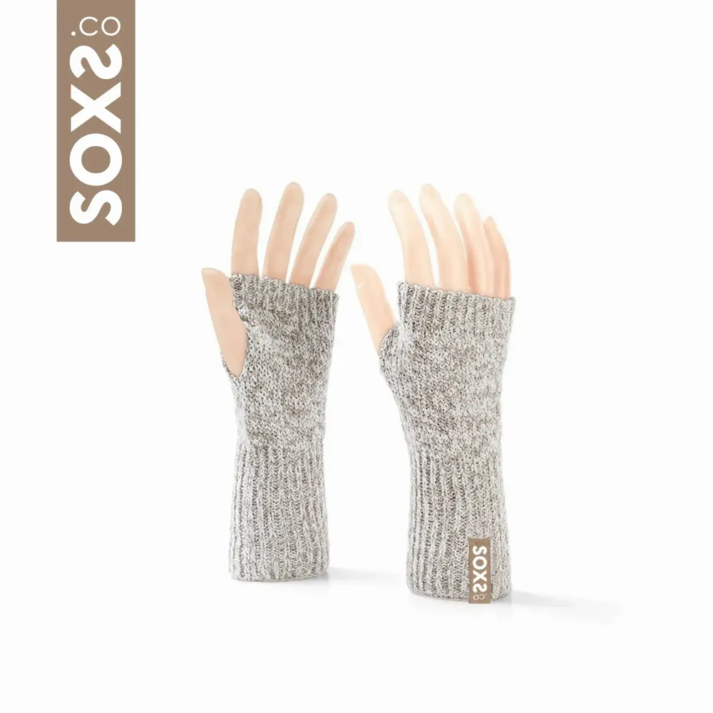 Socks - Originals, hand warmer, beige wool, warm sand, one size - SOXS.CO