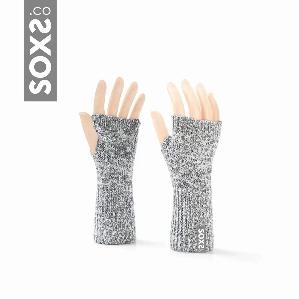 Chaussettes - Originals, chauffe-mains, laine grise, glacier grey, taille unique - SOXS.CO