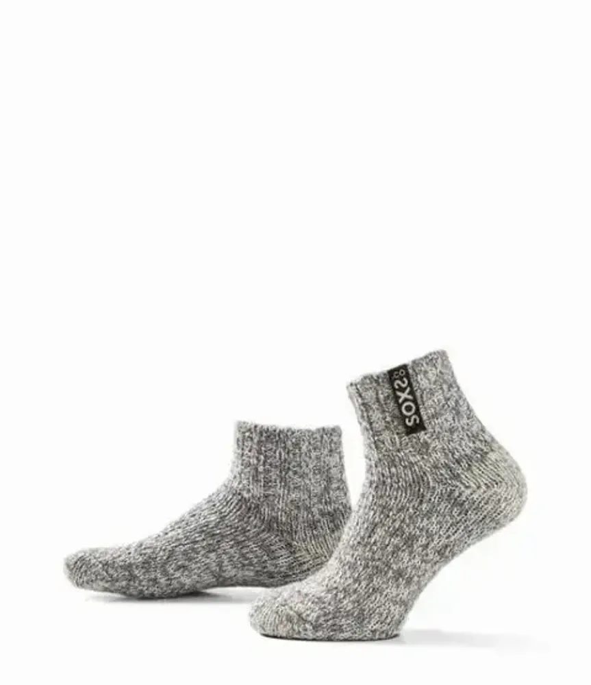 Chaussettes - Originals, bas, laine grise, noir jais, 42-46 - SOXS.CO