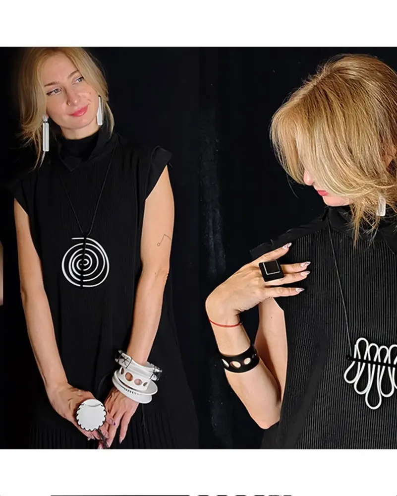 Bijoux - CRAFT #F32 | NOIR & BLANC pour toujours - ALEX+SVET