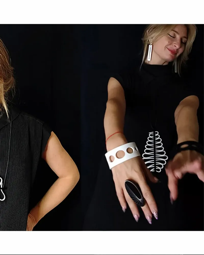 Bijoux - CRAFT #F32 | NOIR & BLANC pour toujours - ALEX+SVET