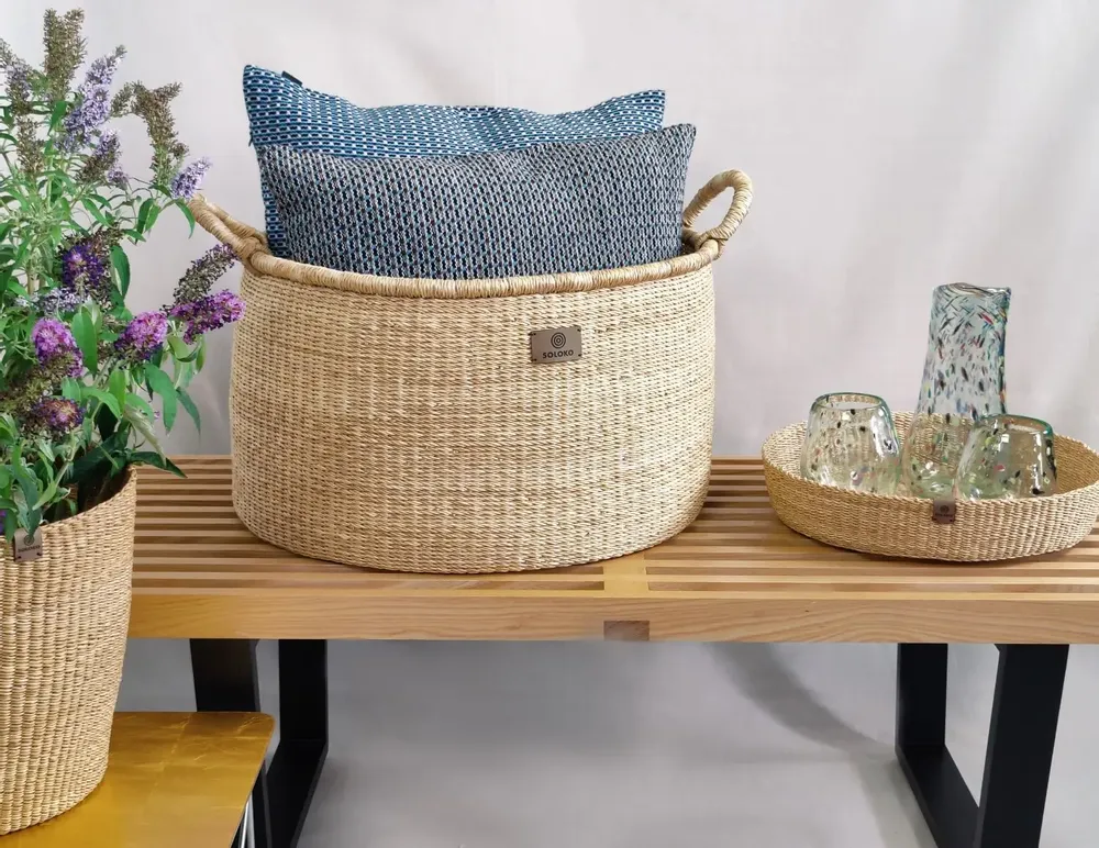 Decorative objects - Enyo Storage Basket | Floor Basket | Natural - SOLOKO