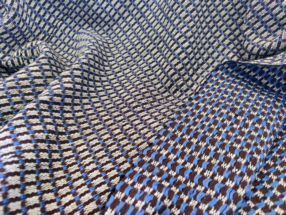 Throw blankets - Handwoven Blanket | Ability Skyblue Brown | Handmade Throw | Kente - SOLOKO