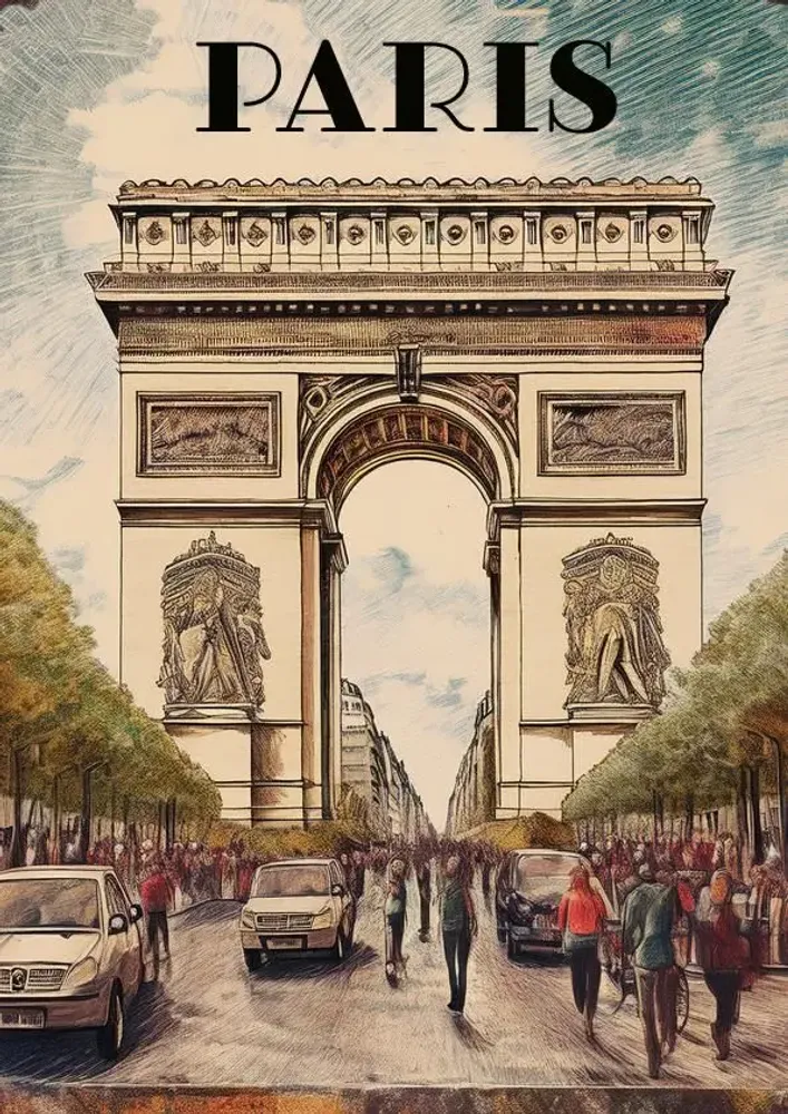 Poster - Paris - VANTOUR LDA