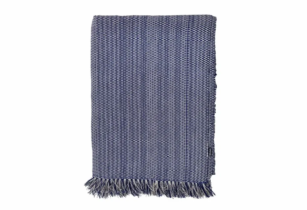 Throw blankets - Handwoven Blanket | Two is One Royal Blue | Handmade Throw | Kente - SOLOKO