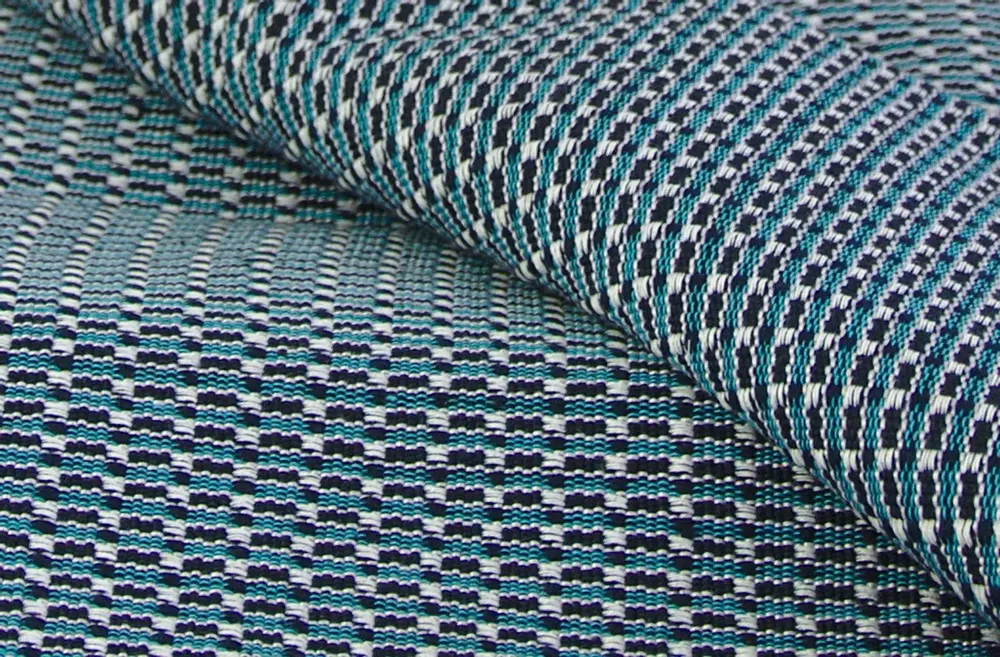 Fabric cushions - Cushion Cover Handwoven | Ability blue, turquoise - SOLOKO