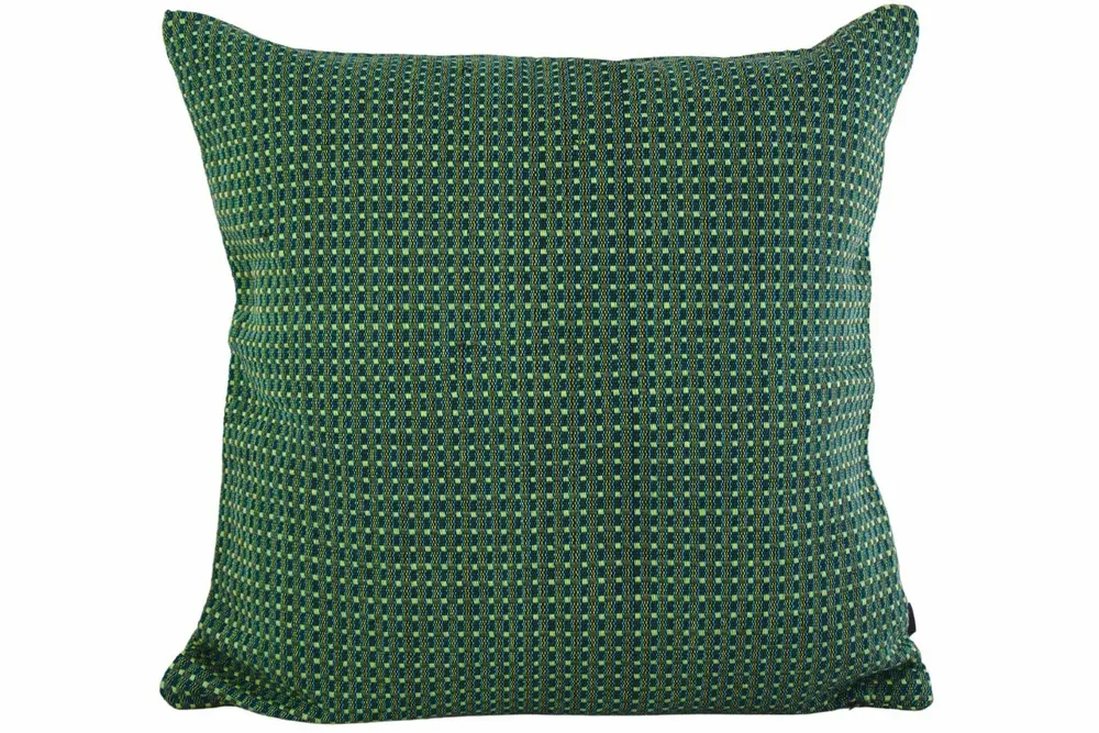 Coussins textile - Housse de coussin tissée à la main | Ability vert, turquoise - SOLOKO