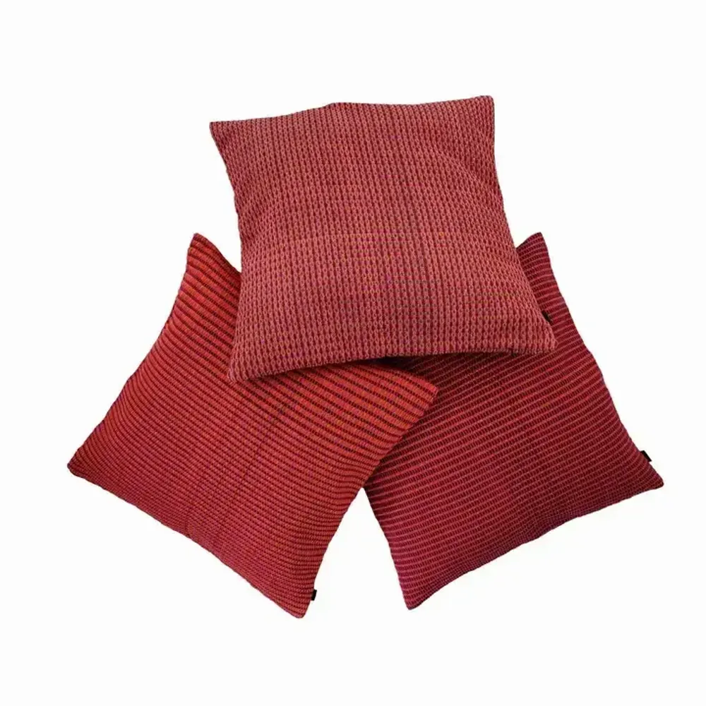 Coussins textile - Housse de coussin tissée à la main | Ability rouge, orange, rose - SOLOKO