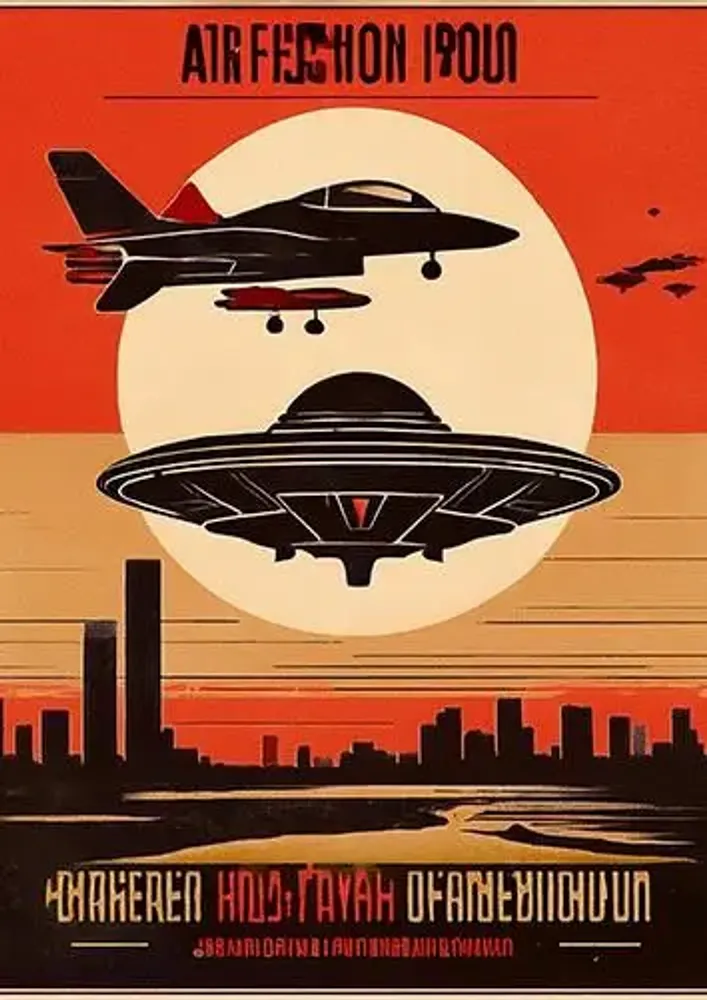 Poster - Avião e UFO - VANTOUR LDA