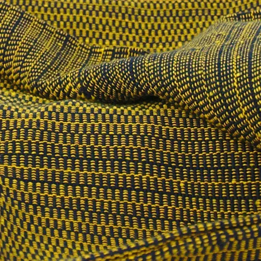 Coussins textile - Housse de coussin tissée à la main | Two is One bleu jaune - SOLOKO