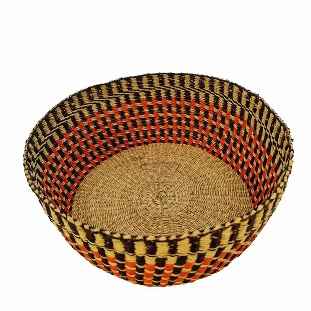 Corbeilles - Venyo High - Panier de table tissé | Panier à fruits + à pain | Rouge - SOLOKO