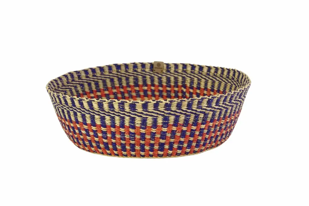 Corbeilles - Venyo High - Panier de table tissé | Panier à fruits + à pain | Rouge - SOLOKO