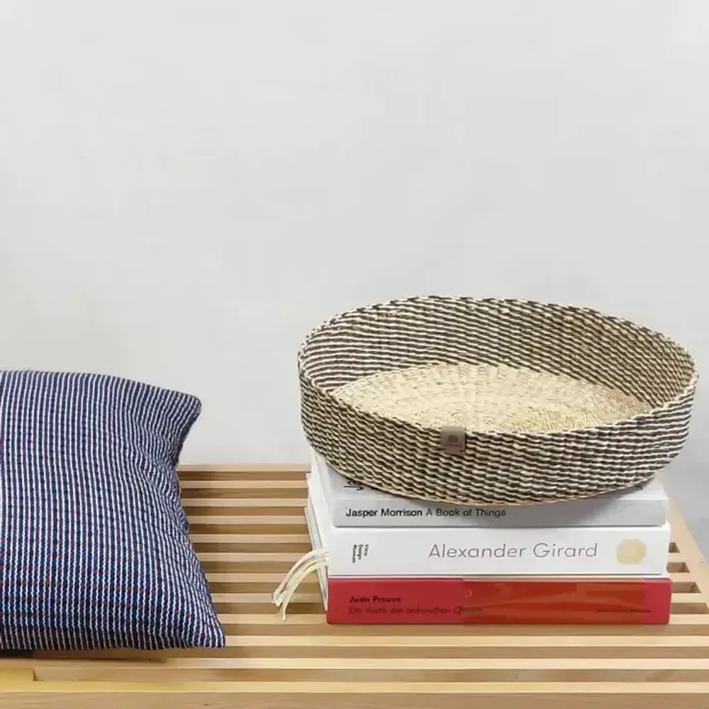 Corbeilles - Venyo Low - Panier de table | Plateau & panier de service | Bleu - SOLOKO