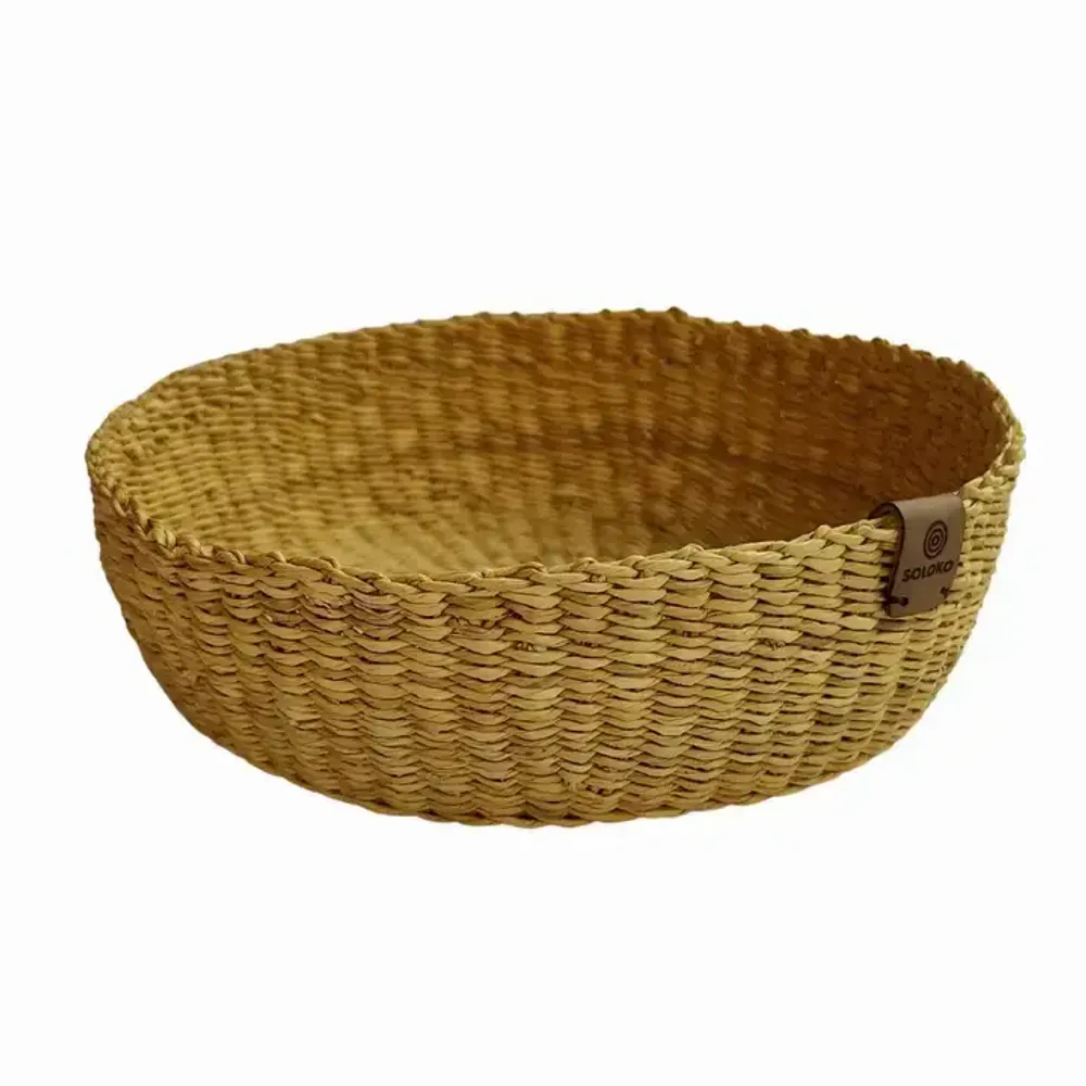 Corbeilles - Venyo Small - Panier de table tissé | Panier de rangement | Nature - SOLOKO