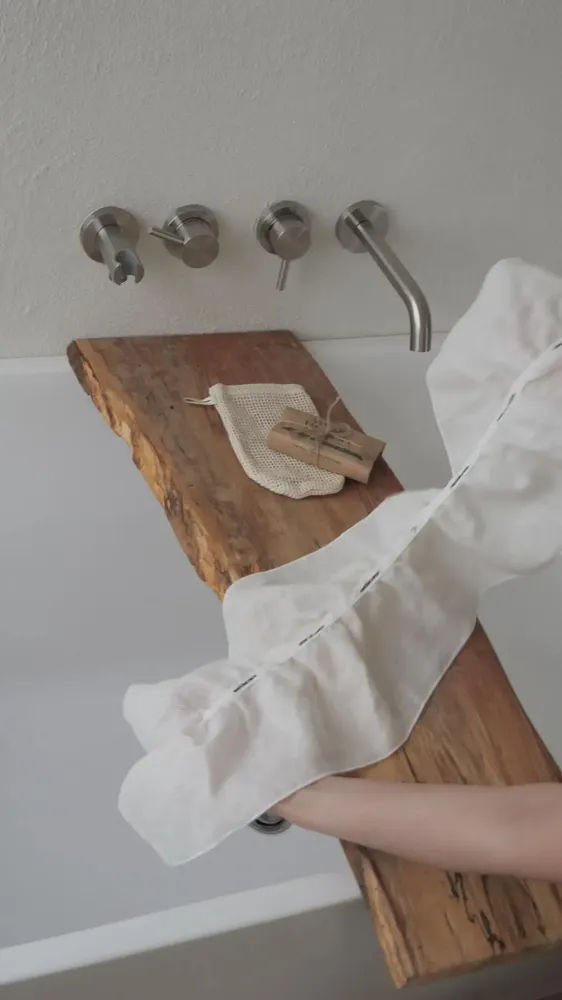Serviettes de bain - [Dia Lento] Serviette de douche en ramie froissée - SEOUL DESIGN FOUNDATION