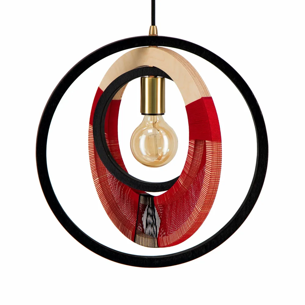 Suspensions - Pendentif en anneau tissé - MODERN GESTURE DESIGNS