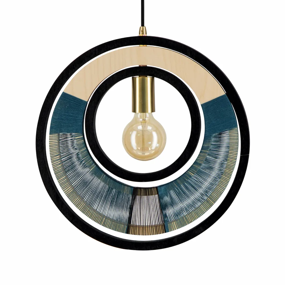 Suspensions - Pendentif en anneau tissé - MODERN GESTURE DESIGNS