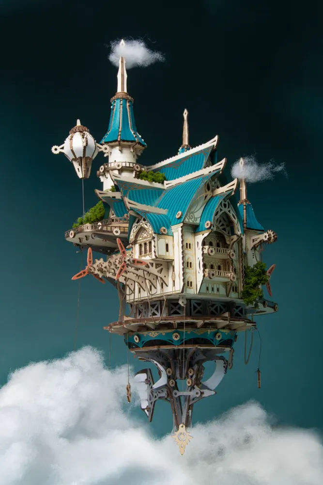 Cadeaux - Fantasy Steam Castle - White/Blue - VCL CORP