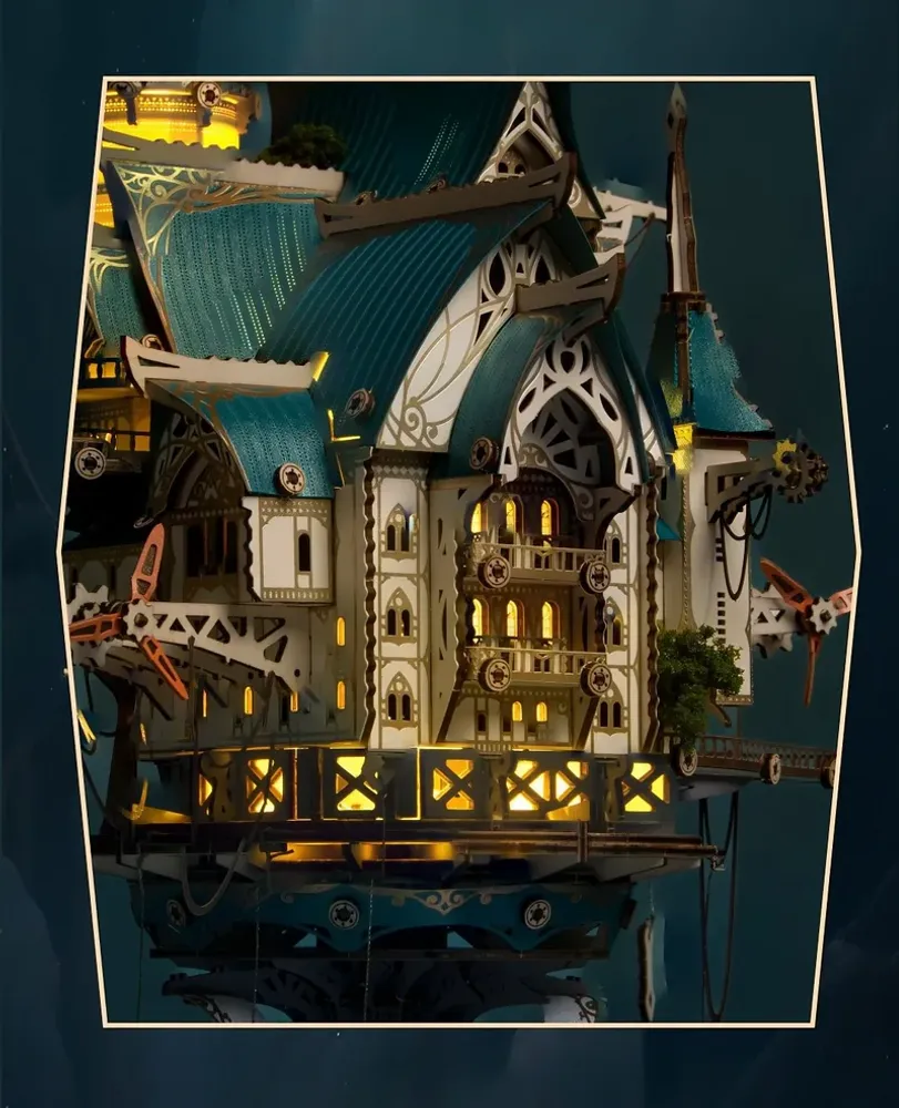 Cadeaux - Fantasy Steam Castle - White/Blue - VCL CORP