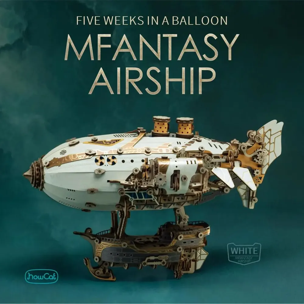 Cadeaux - Masterpiece Fantasy Airship - White - VCL CORP