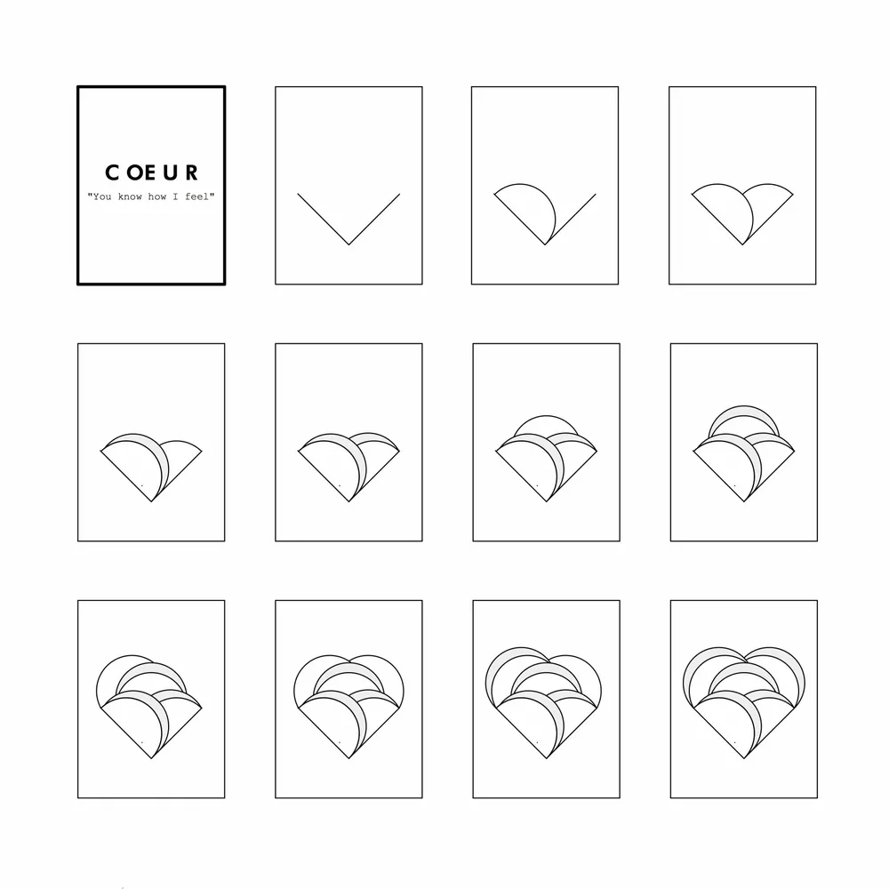 Card shop - White HEART - OISO® creation - OISO