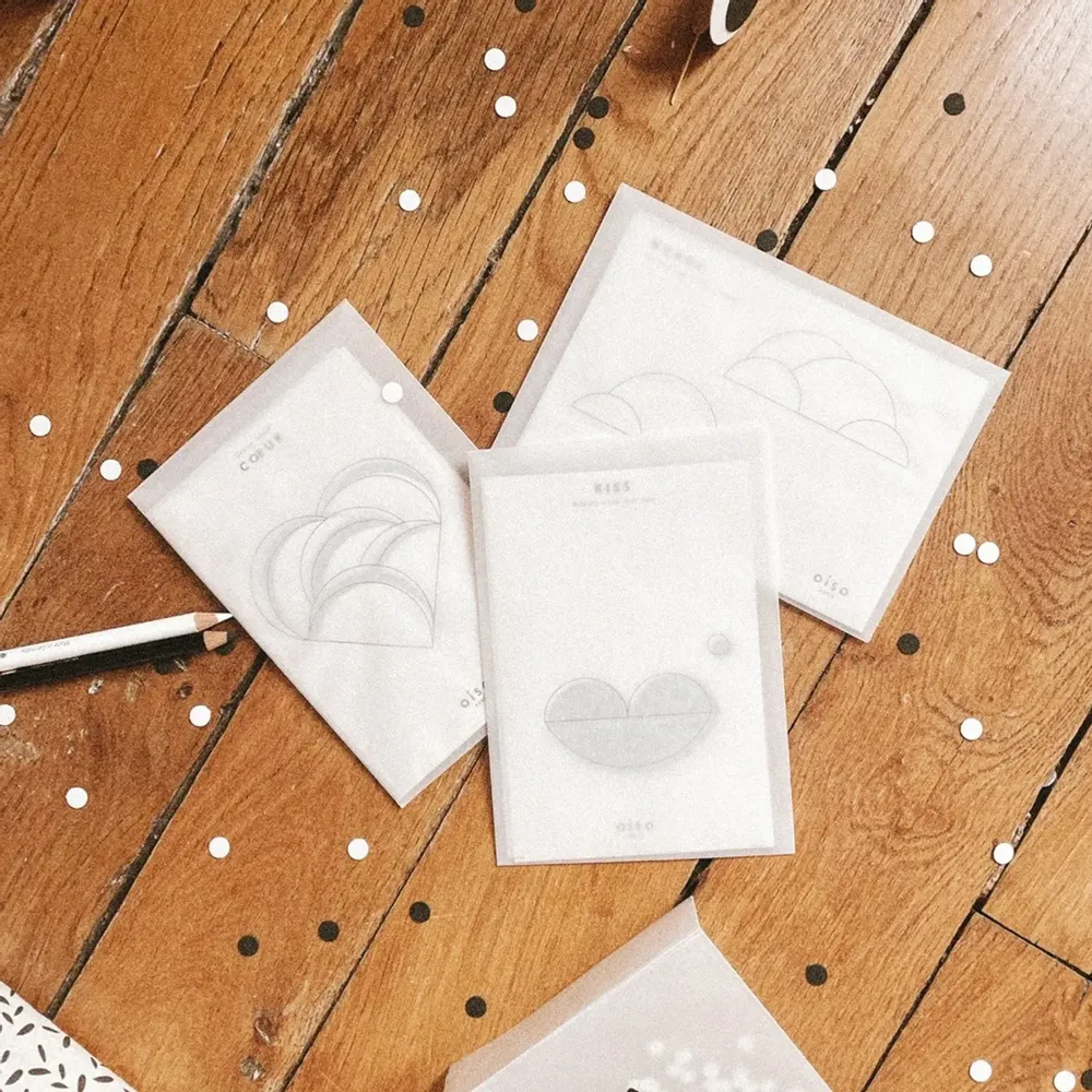 Card shop - White HEART - OISO® creation - OISO
