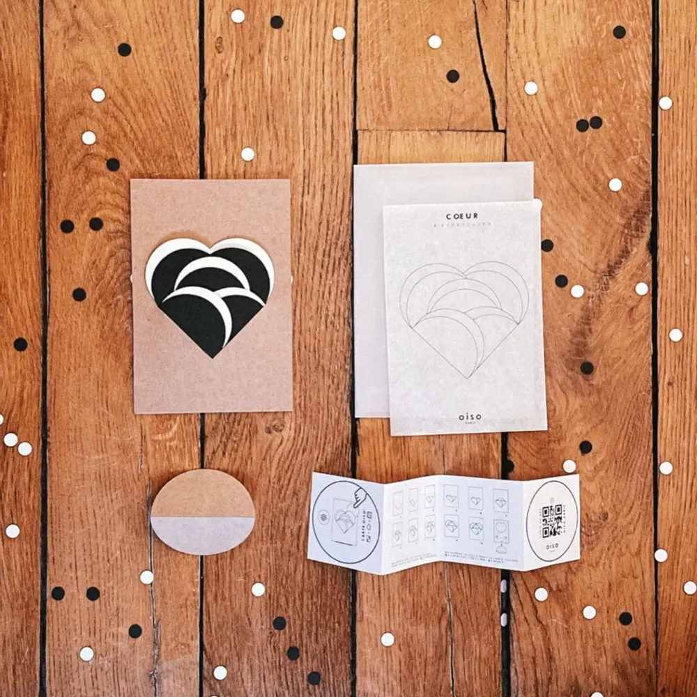 Cadeaux - COEUR kraft - Création OISO® - OISO