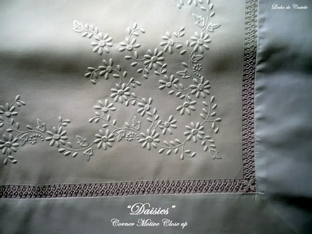 Linge de lit - MARGUERITES - LINHO DO CASTELO - LIN DE CHATEAU