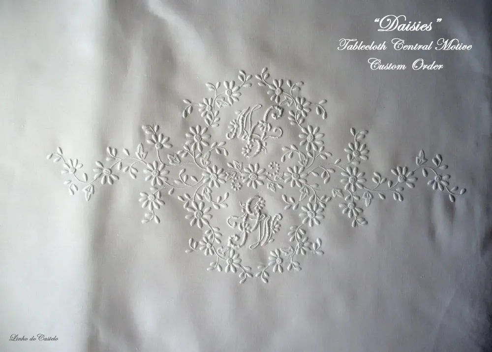 Linge de lit - MARGUERITES - LINHO DO CASTELO - LIN DE CHATEAU
