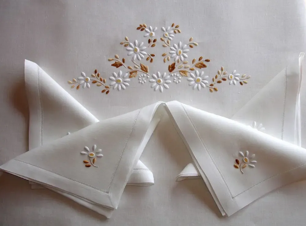Linge de lit - MARGUERITES - LINHO DO CASTELO - LIN DE CHATEAU