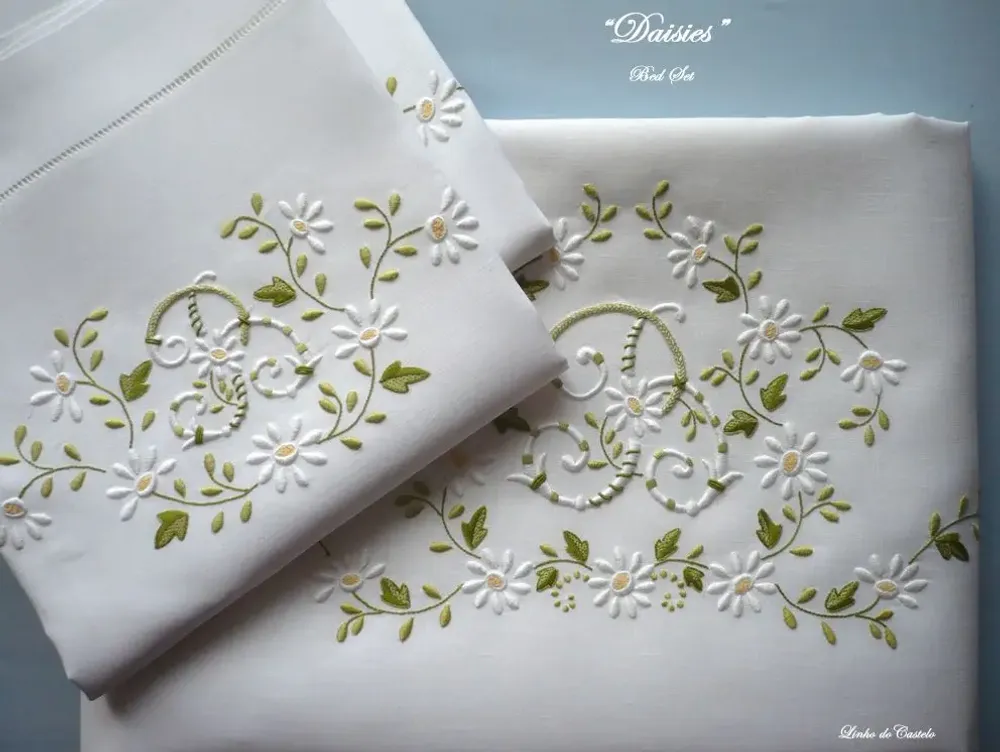 Linge de lit - MARGUERITES - LINHO DO CASTELO - LIN DE CHATEAU