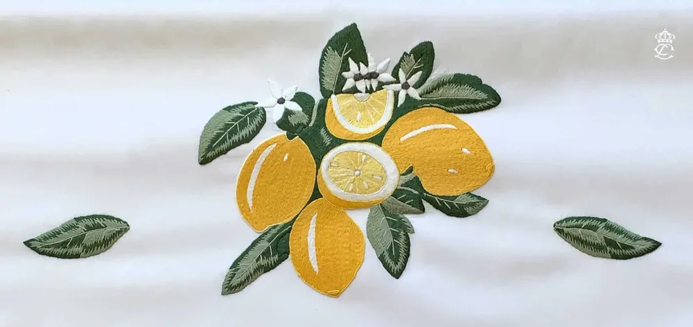Linge de lit - CITRONS - LINHO DO CASTELO - LIN DE CHATEAU