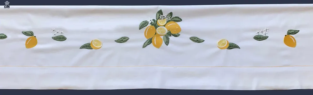 Linge de lit - CITRONS - LINHO DO CASTELO - LIN DE CHATEAU