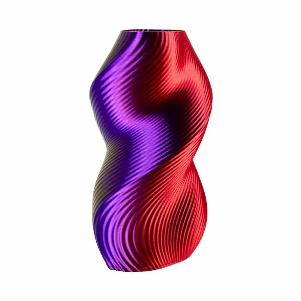 Office design and planning - VASE "SILUET" | MULTI-COLOR | Purple, Red and Gold - AUURA