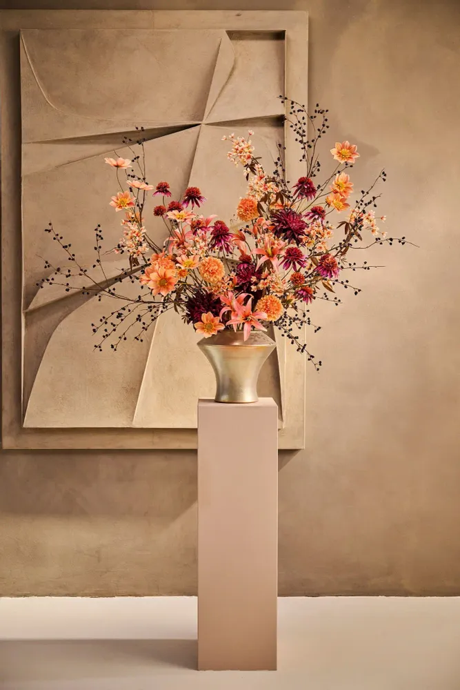 Décorations florales - Mélange saisissant de fleurs automnales artificielles - SILK-KA BV
