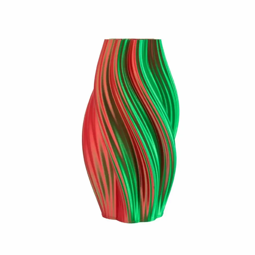 Office design and planning - Vase "Hot Ice Cream" | Multi-color | Green and Red - AUURA