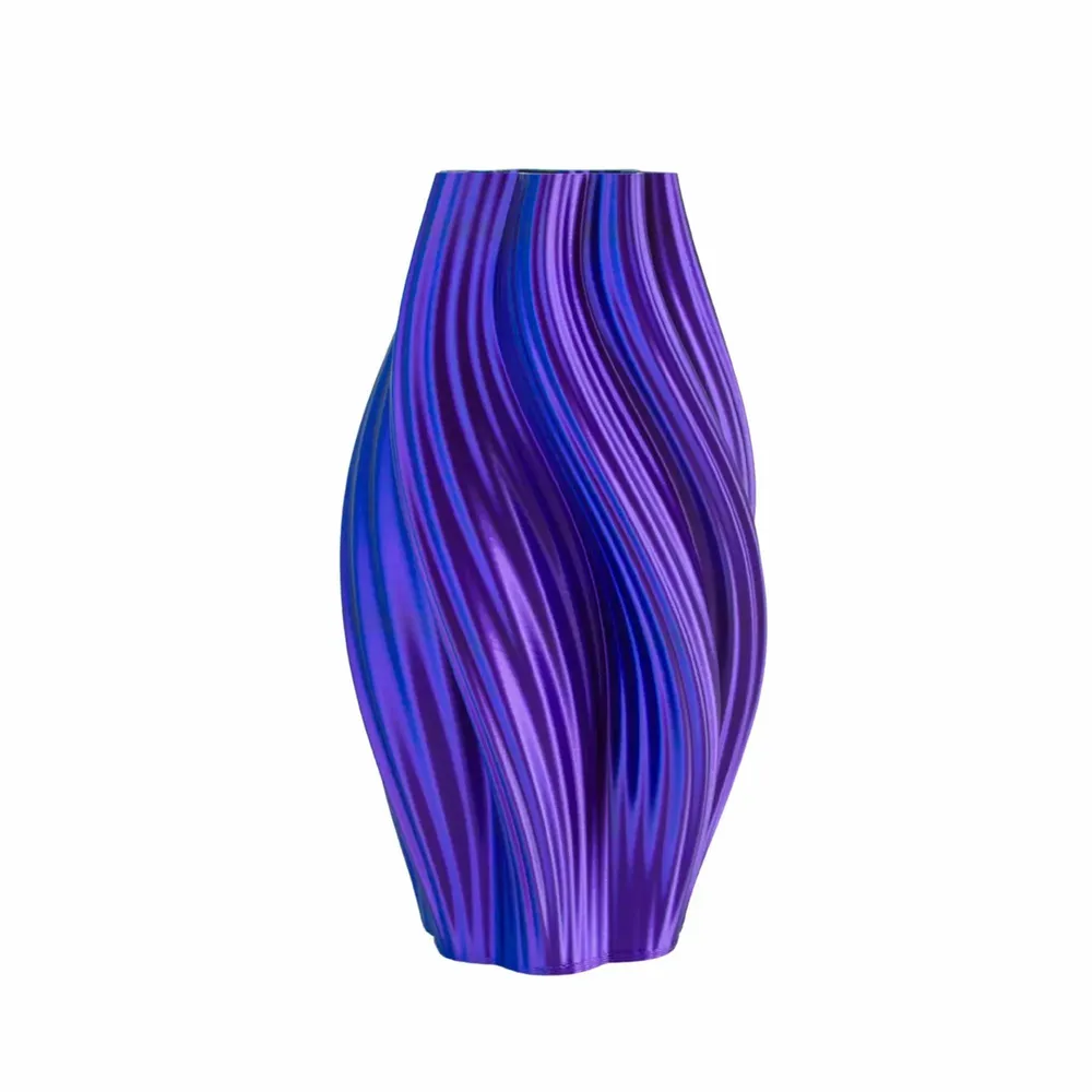 Aménagements pour bureau - Vase « Crème glacée chaude » | Multicolore | Bleu/Violet/Noir - AUURA