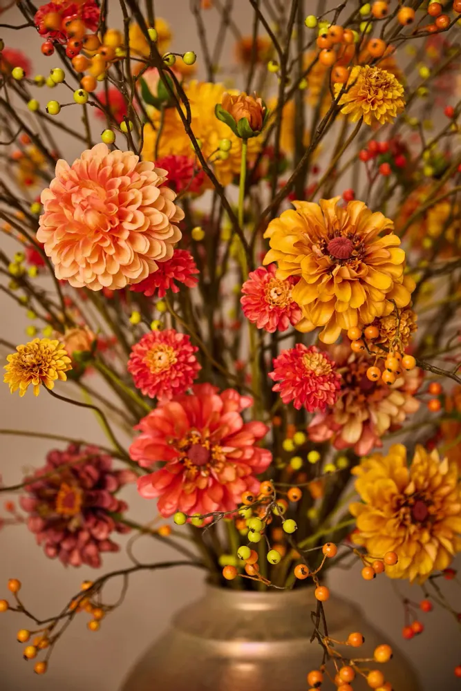 Floral decoration - Stunning artificial Dahlia display - SILK-KA