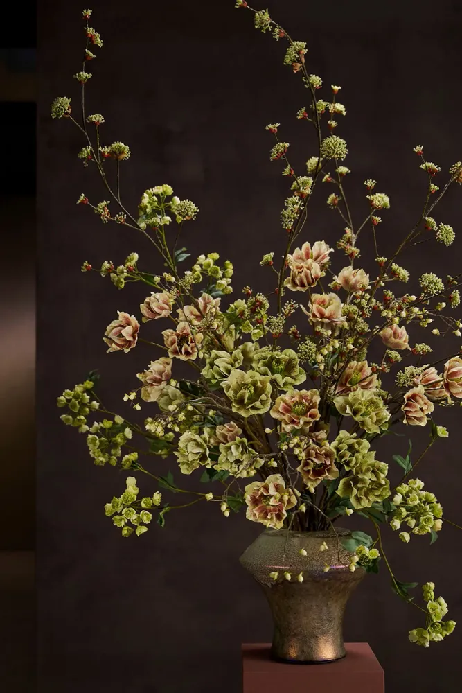 Floral decoration - Artificial Hellebores flowers - SILK-KA
