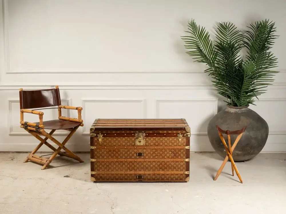 Objets de décoration - Malle Courrier "Jacquard" - BAGAGE COLLECTION