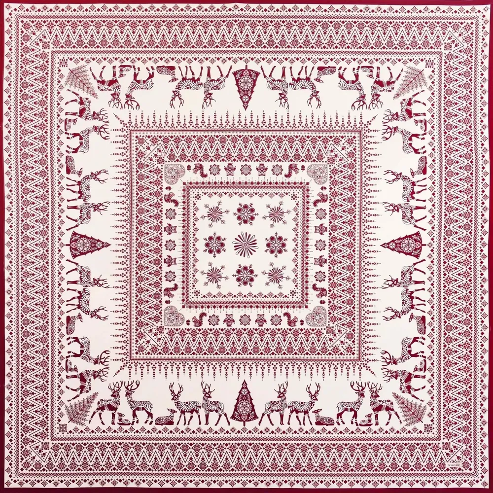 Table linen - Tablecloth - Winter stroll - BEAUVILLÉ