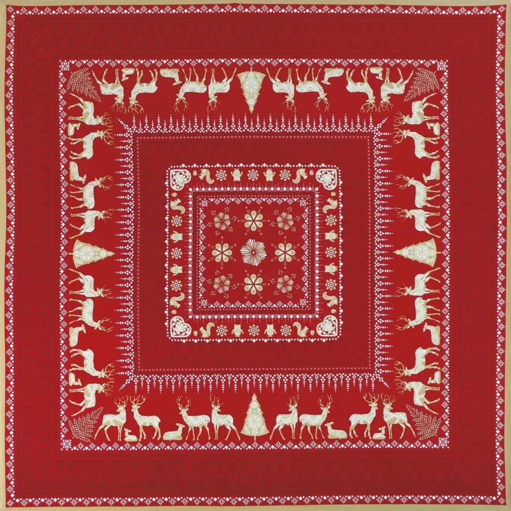 Table linen - Tablecloth - Winter stroll - BEAUVILLÉ
