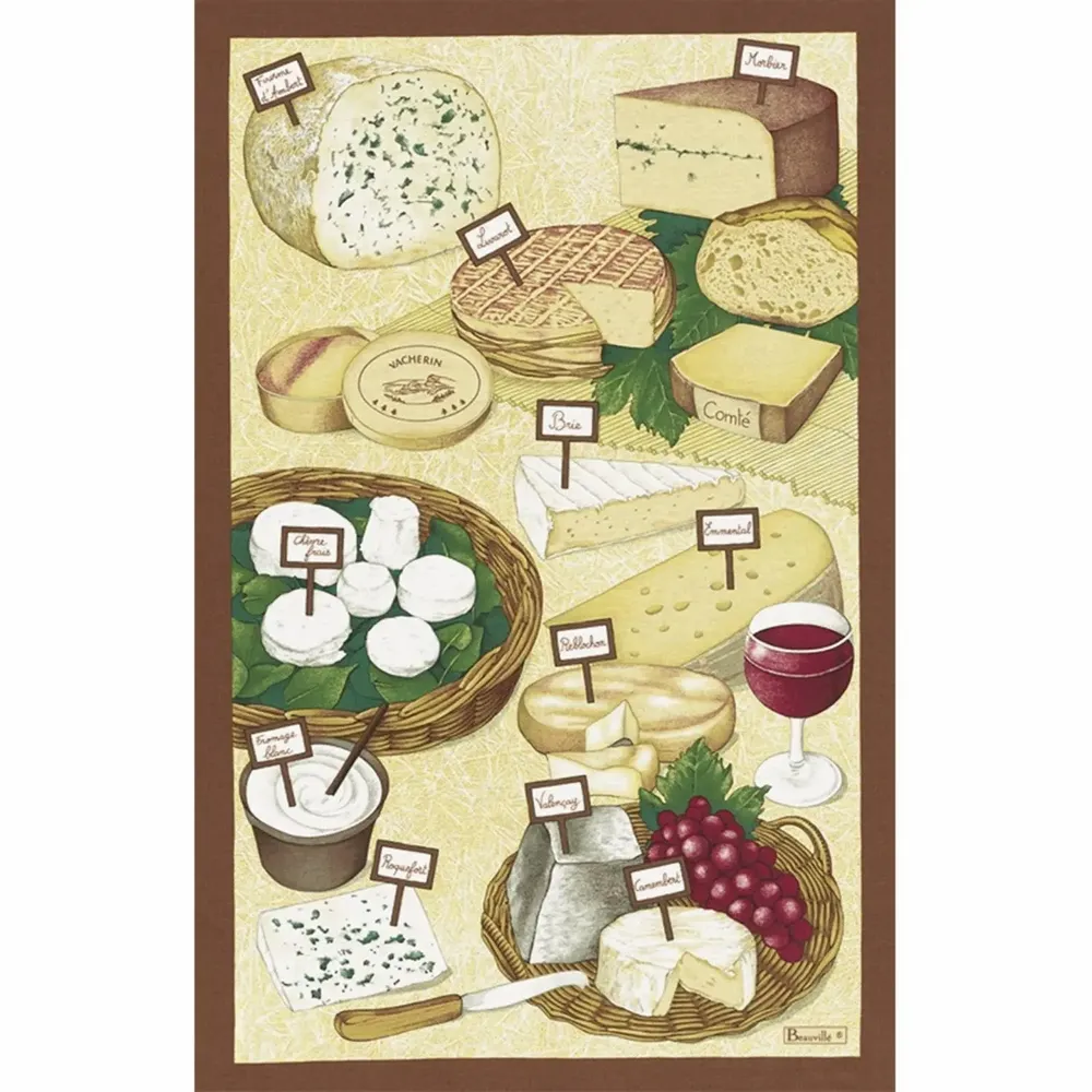 Kitchen linens - Cheese tea towel - BEAUVILLÉ