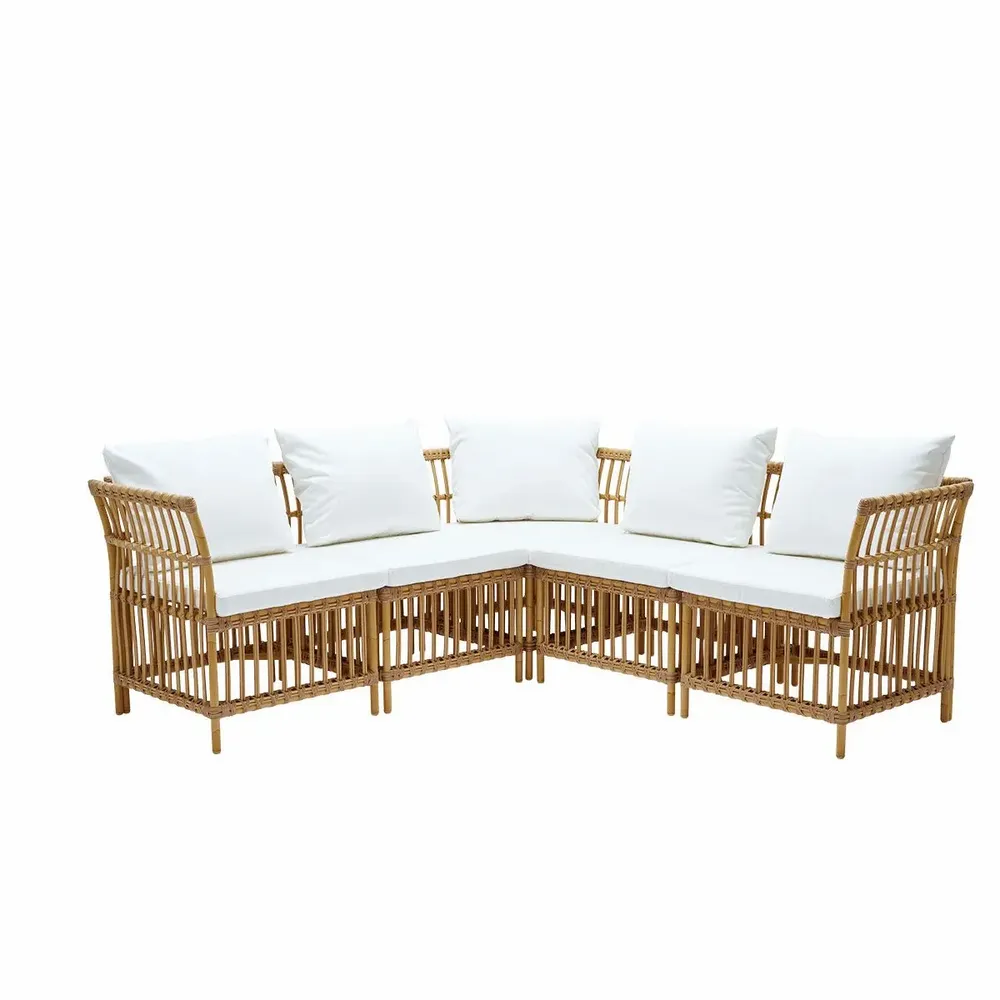 Lawn sofas - Meghan Exterior Modular Dining Bench - SIKA-DESIGN