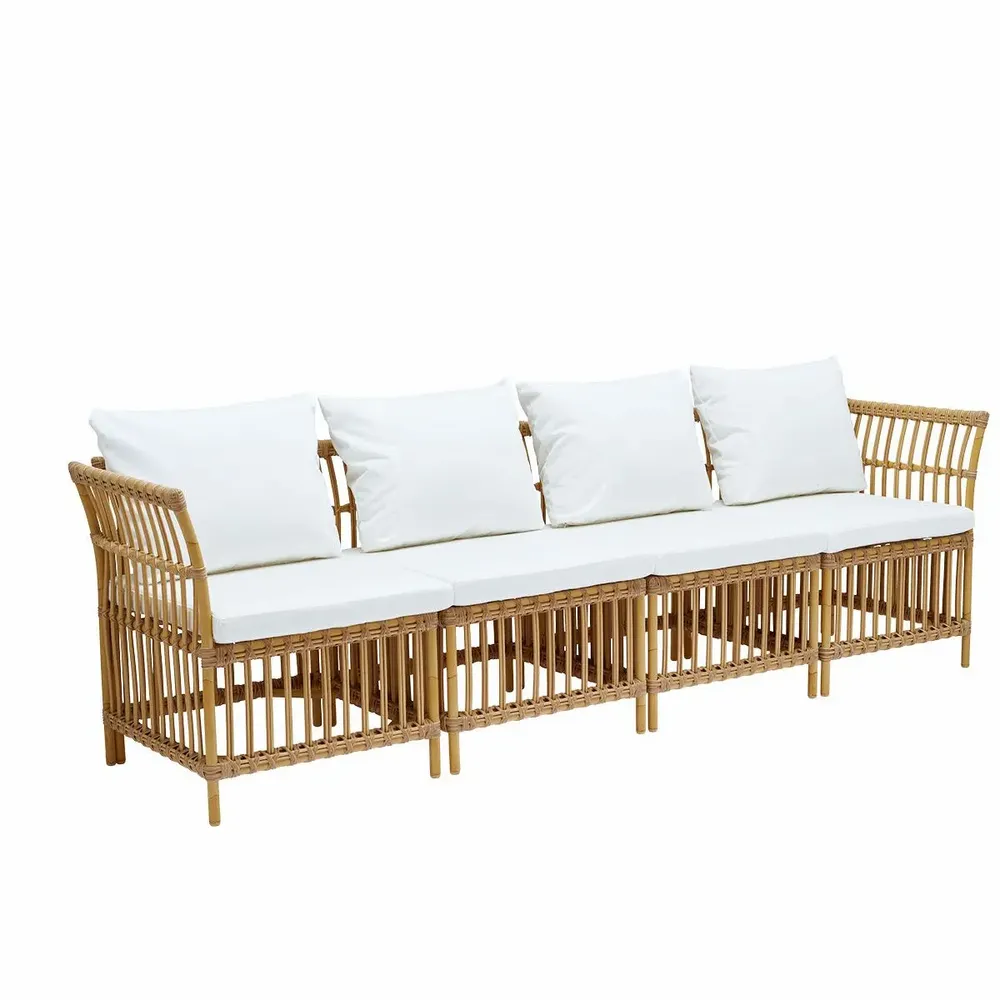 Lawn sofas - Meghan Exterior Modular Dining Bench - SIKA-DESIGN