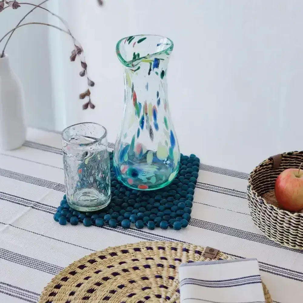 Carafes - Glass Carafe | Recycled Glass| Mouthblown - SOLOKO