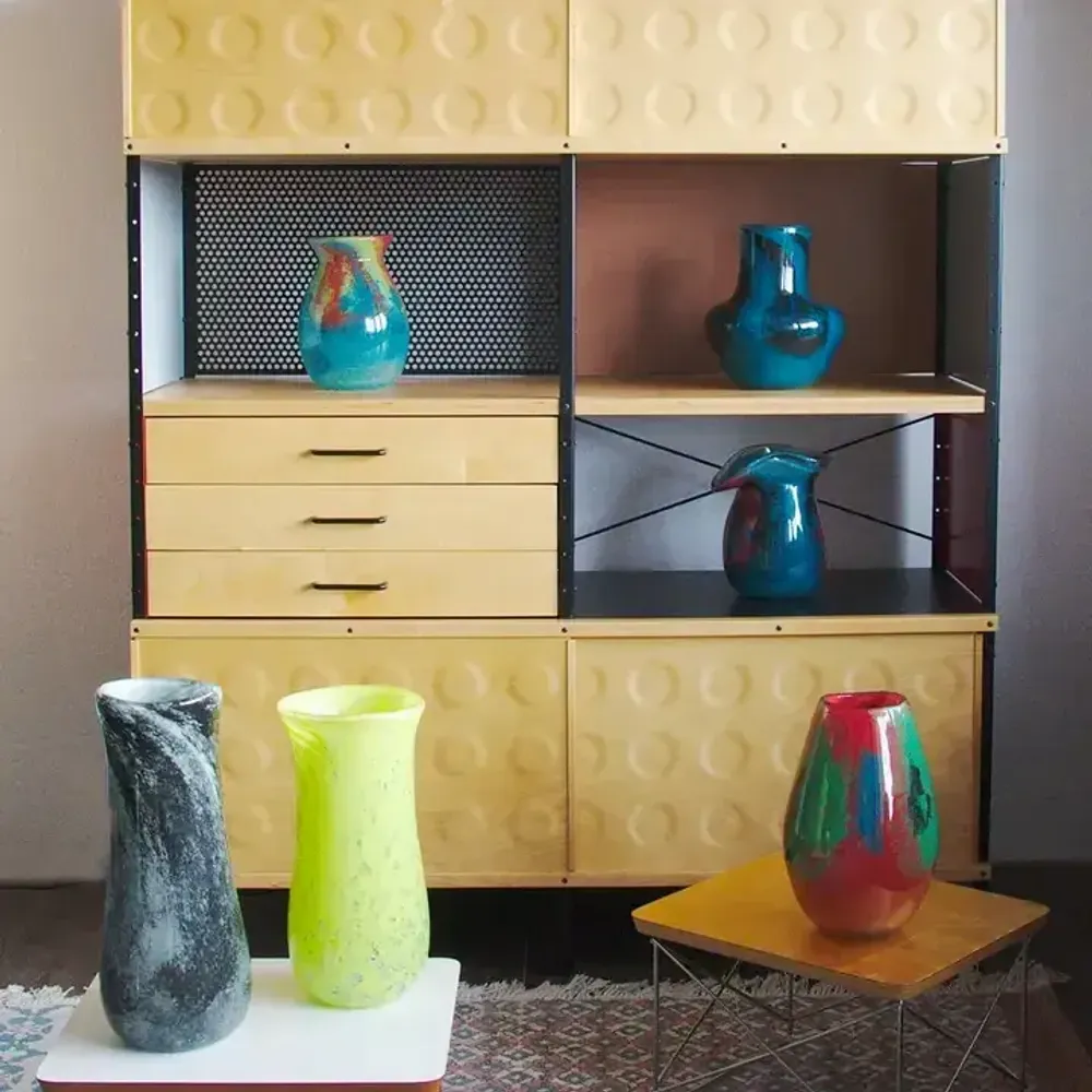 Vases - Vase en verre IRIS | Soufflé à la bouche | Verre recyclé | Noir - SOLOKO