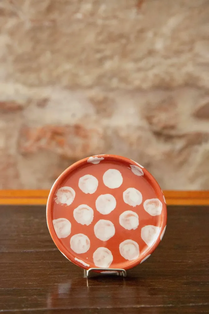 Everyday plates - Anthologist Dot Small Round Plate, 10cm, Red Clay - ANTHOLOGIST